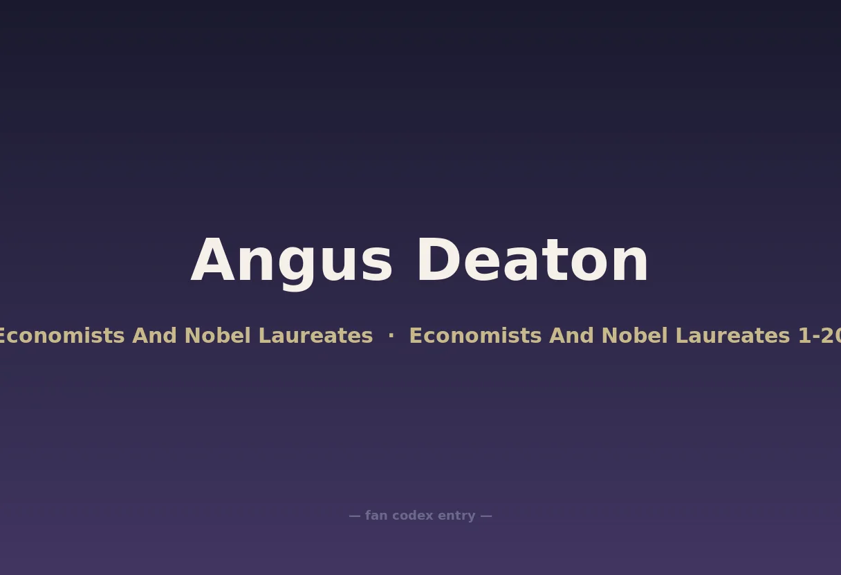 Angus Deaton