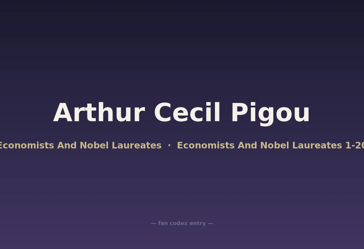Arthur Cecil Pigou