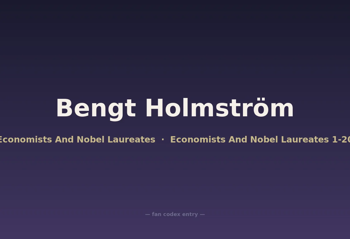 Bengt Holmström