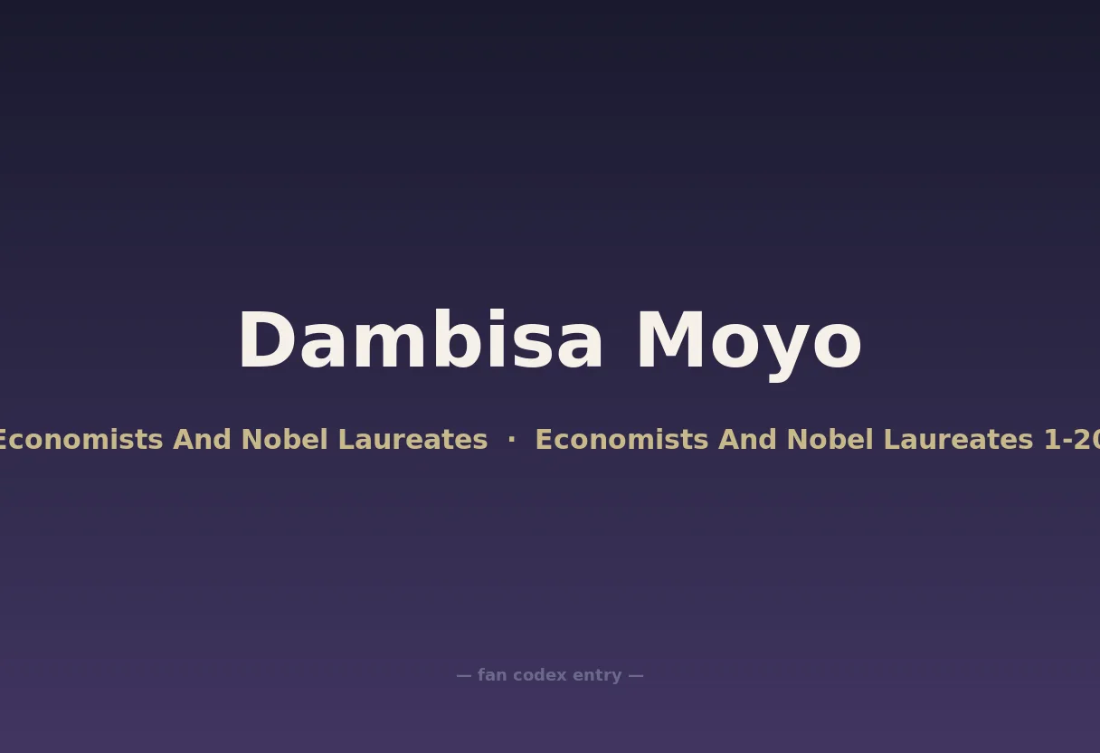 Dambisa Moyo